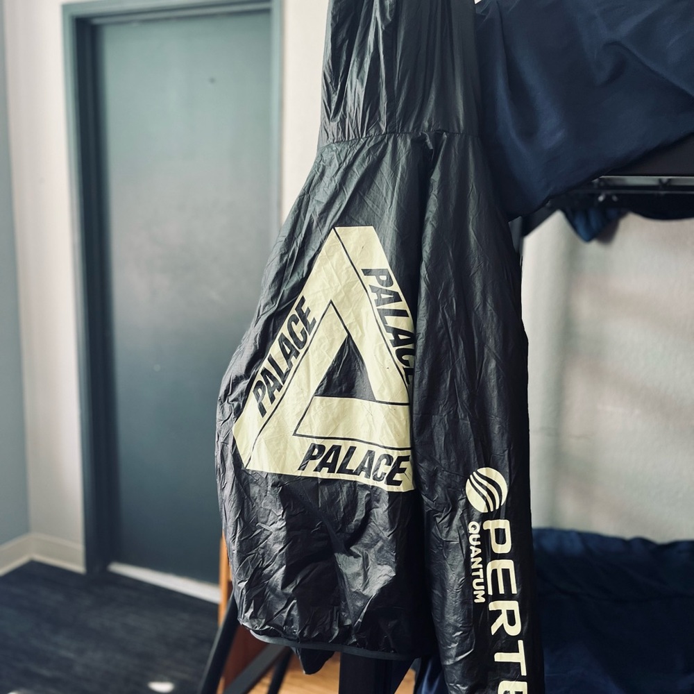PALACE Black and Cream Windbreaker